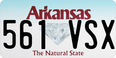 AR license plate 561VSX