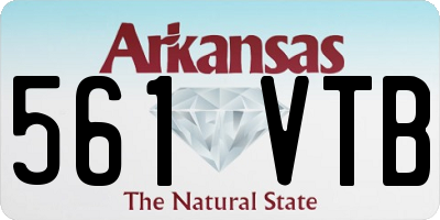 AR license plate 561VTB
