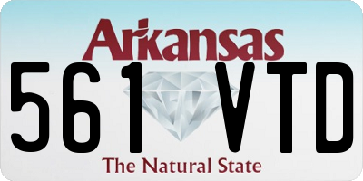 AR license plate 561VTD