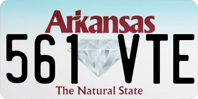 AR license plate 561VTE