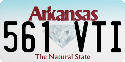 AR license plate 561VTI