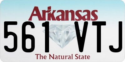 AR license plate 561VTJ