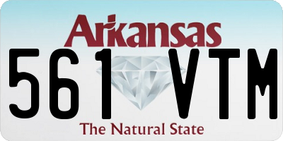 AR license plate 561VTM