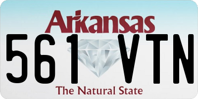 AR license plate 561VTN