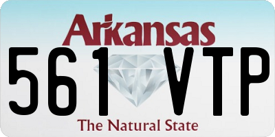 AR license plate 561VTP