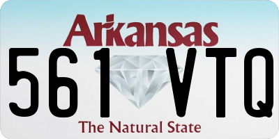 AR license plate 561VTQ