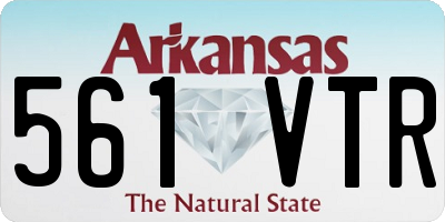 AR license plate 561VTR