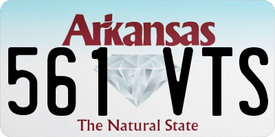 AR license plate 561VTS