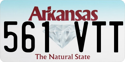AR license plate 561VTT