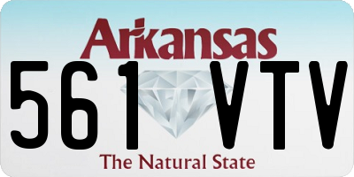 AR license plate 561VTV