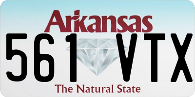 AR license plate 561VTX