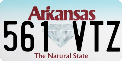 AR license plate 561VTZ