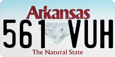AR license plate 561VUH