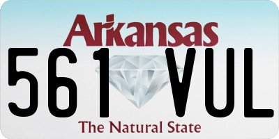 AR license plate 561VUL