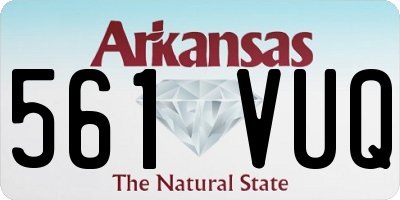 AR license plate 561VUQ
