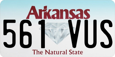 AR license plate 561VUS