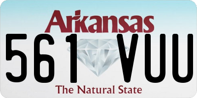 AR license plate 561VUU