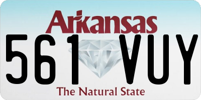 AR license plate 561VUY