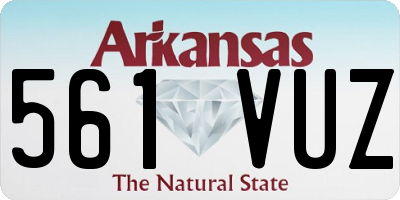AR license plate 561VUZ