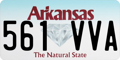 AR license plate 561VVA