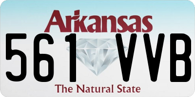 AR license plate 561VVB