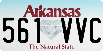 AR license plate 561VVC