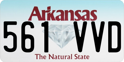 AR license plate 561VVD