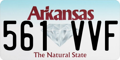 AR license plate 561VVF