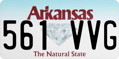 AR license plate 561VVG