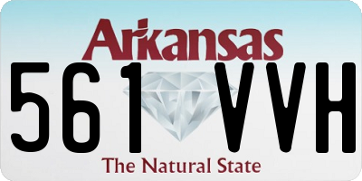 AR license plate 561VVH