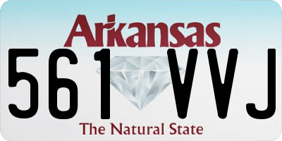 AR license plate 561VVJ