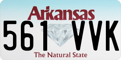 AR license plate 561VVK