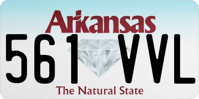 AR license plate 561VVL