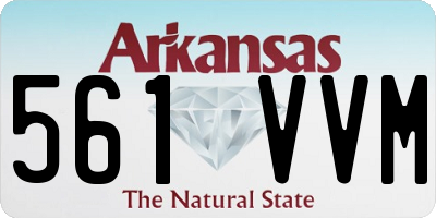 AR license plate 561VVM