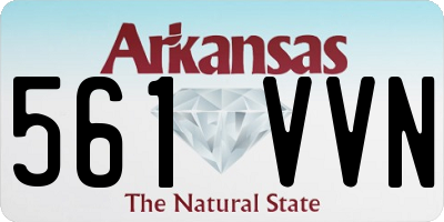 AR license plate 561VVN