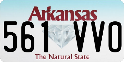 AR license plate 561VVO