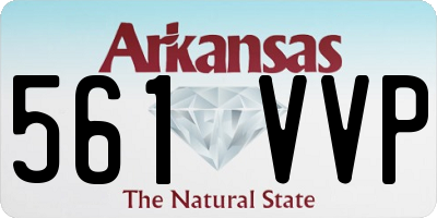 AR license plate 561VVP