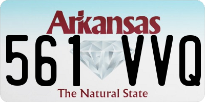 AR license plate 561VVQ