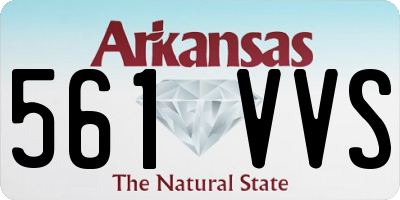 AR license plate 561VVS