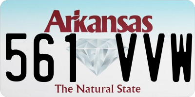 AR license plate 561VVW