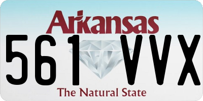 AR license plate 561VVX