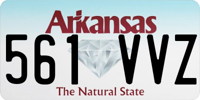 AR license plate 561VVZ