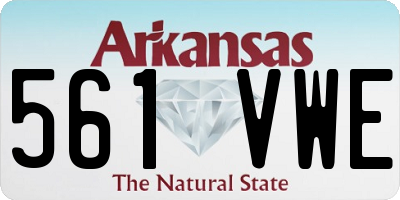 AR license plate 561VWE