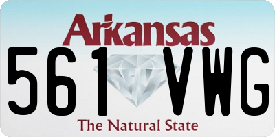 AR license plate 561VWG