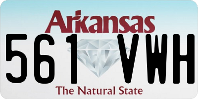 AR license plate 561VWH