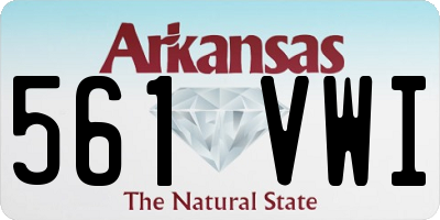 AR license plate 561VWI