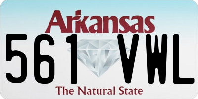 AR license plate 561VWL