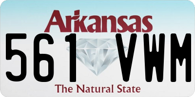 AR license plate 561VWM
