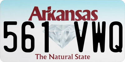 AR license plate 561VWQ