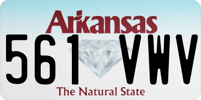 AR license plate 561VWV